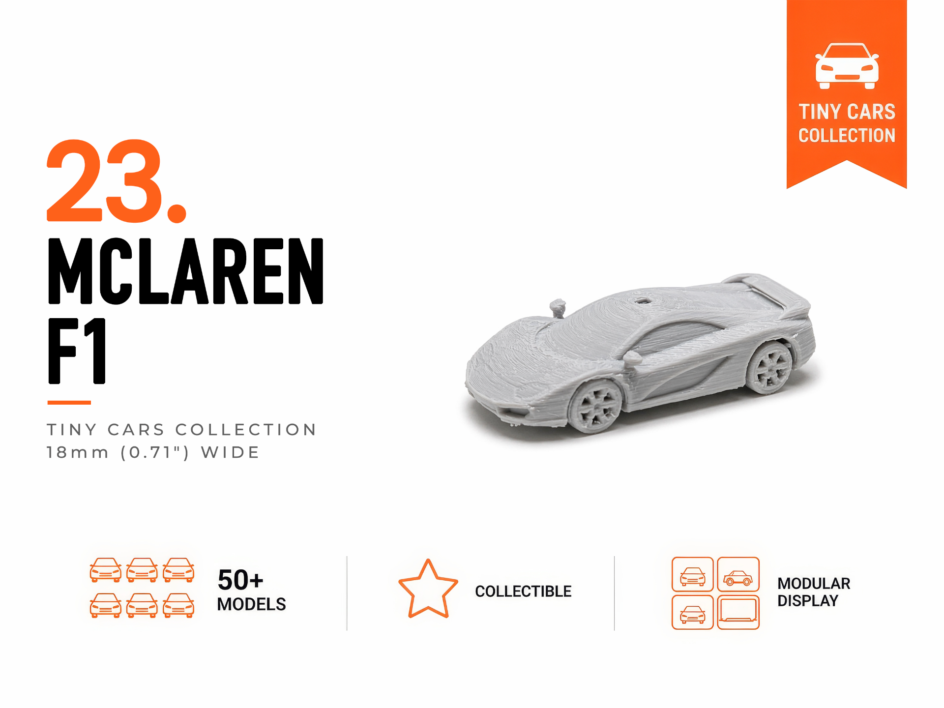 Tiny Mclaren F1 - Mini Cars Series
