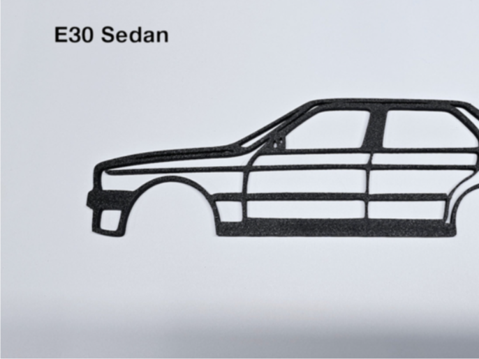 BMW E30 Sedan 4 door Silhouette