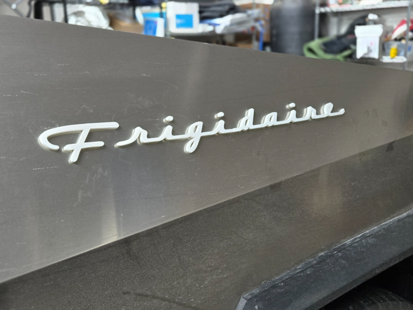 Cybertruck magentic Fridgidaire badge