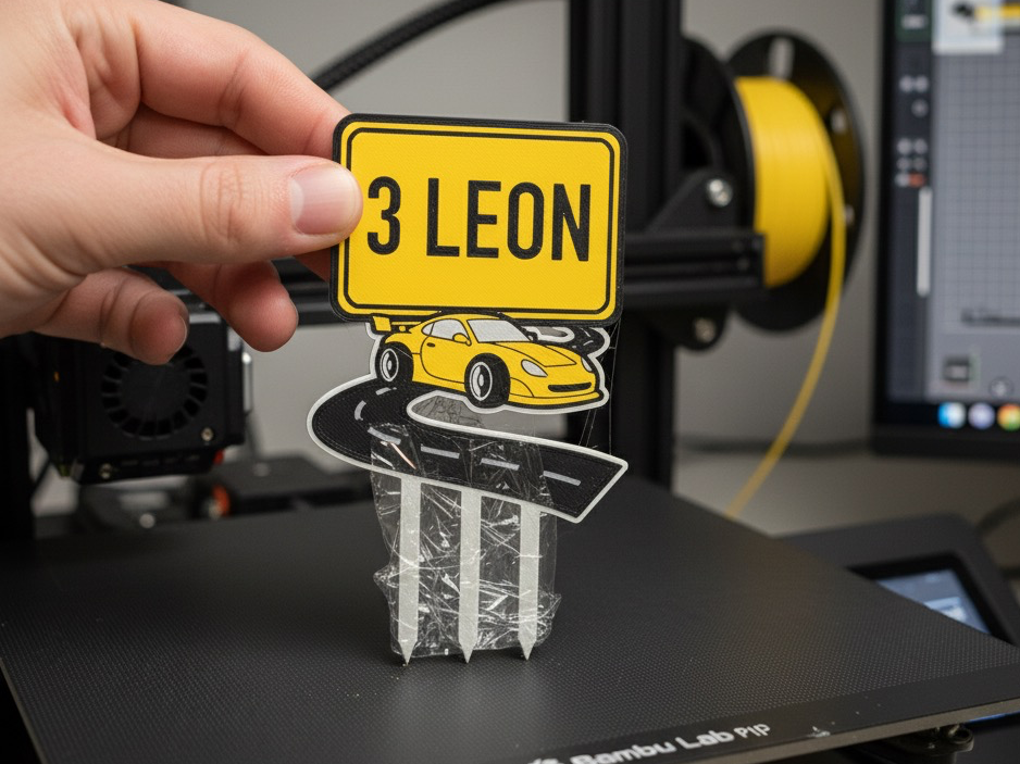Personalisierten Sportwagen Cake Topper Auto