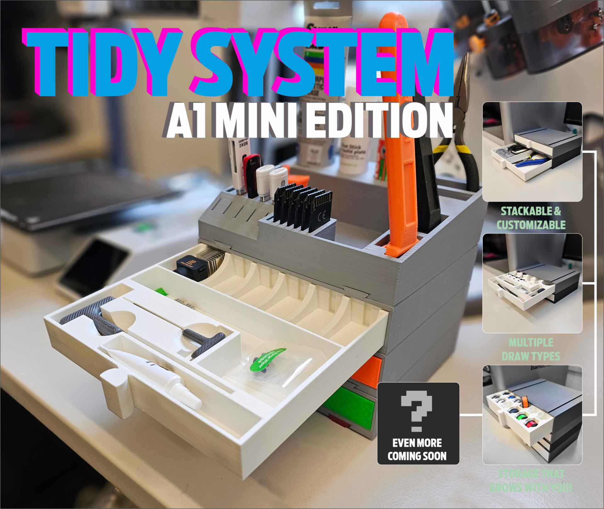Tidy Sytem A1 Mini Edition - Clear that Clutter!