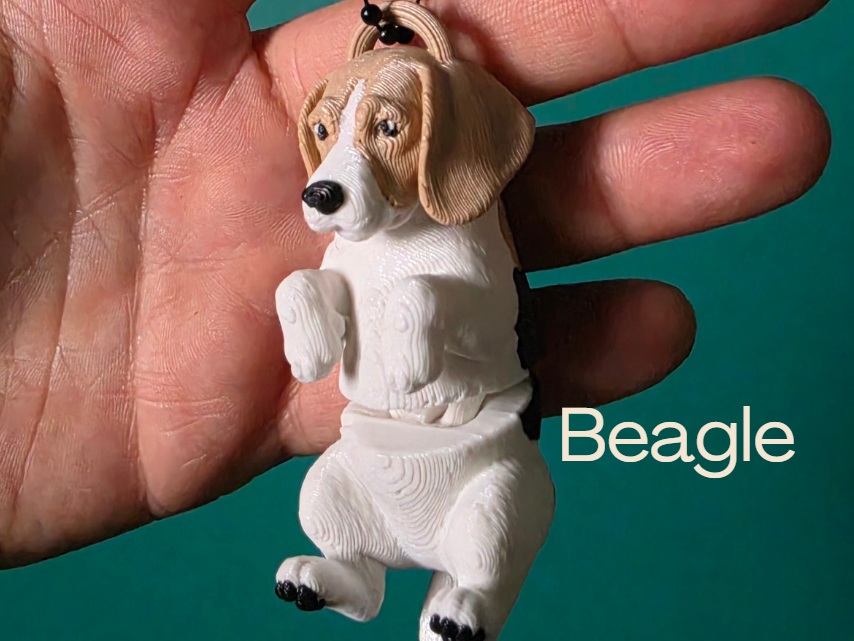 Beagle - Articulated dog keychain