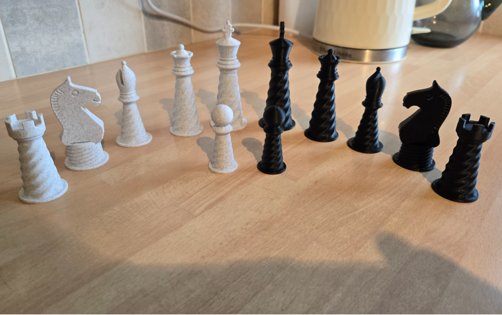 Chess Set V3 Twisted Stems.