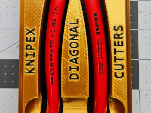 Knipex Diagonal Cutters 74 21 200 Gridfinity