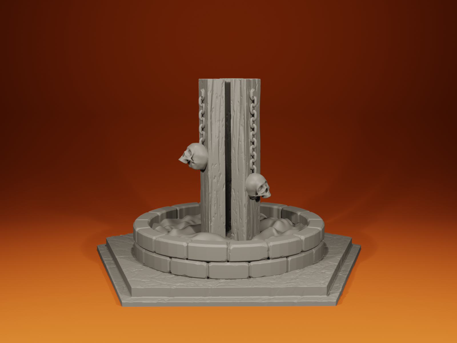 Bleeding Pool – Dark Ritual Terrain STL