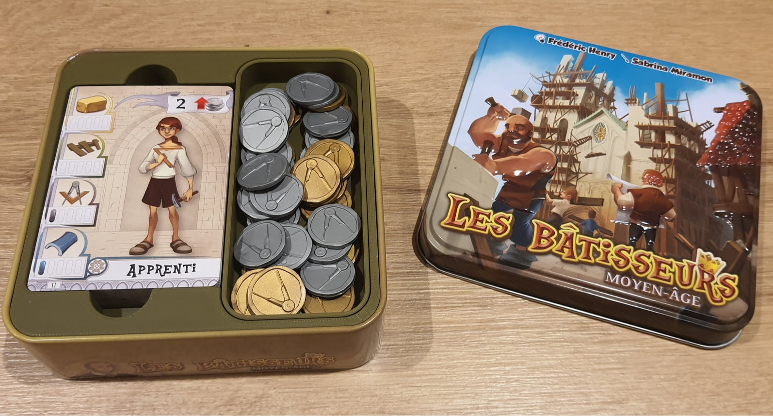 Insert boite de jeu "Les Bâtisseurs - Moyen-Age"