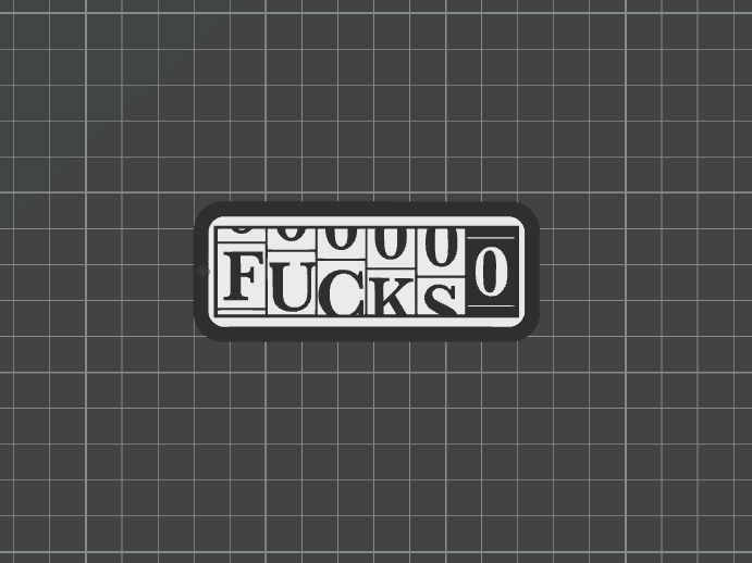 Zero Fucks Keychain