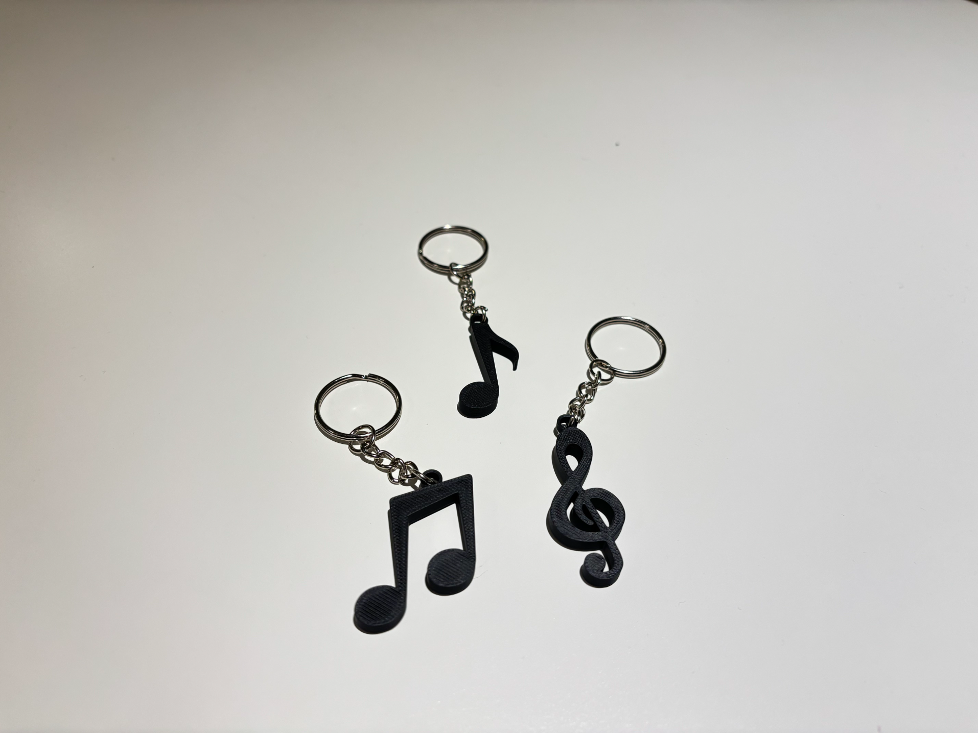 Small Music Note Keychains