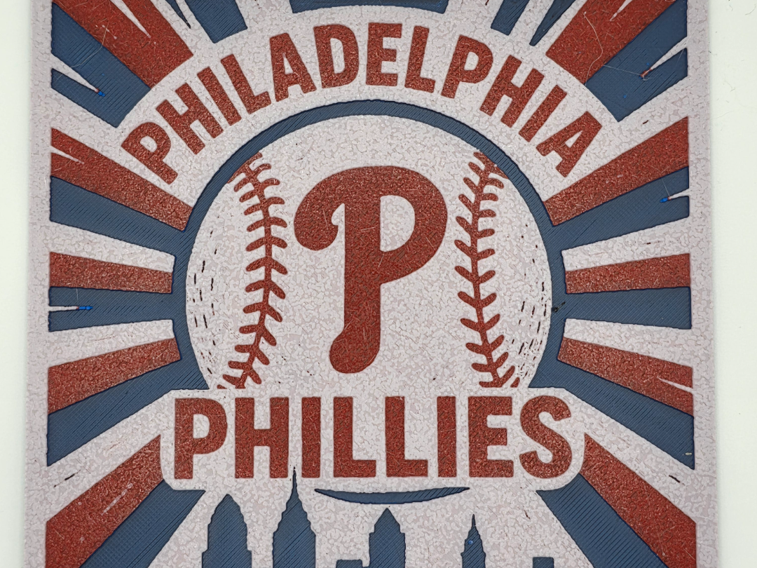 Phillies Baseball Philly Skyline