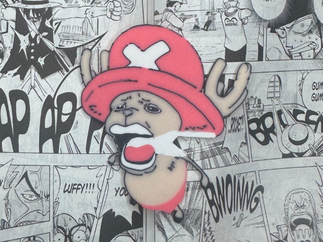 Chopper Crying Meme One Piece Bookmark/Wall Art
