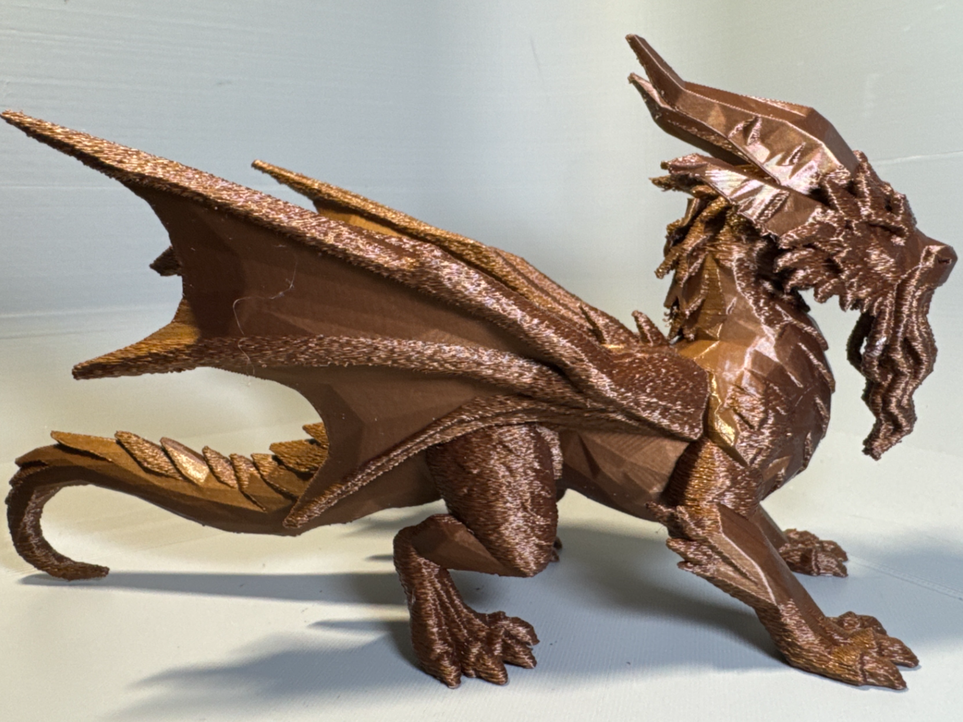 Brassfang - fuzzy skin painted dragon
