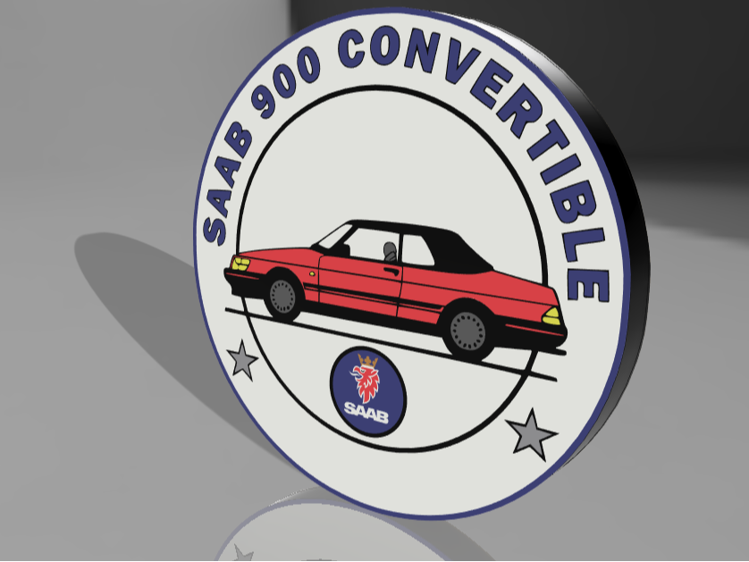 Saab cabriolet led lightbox