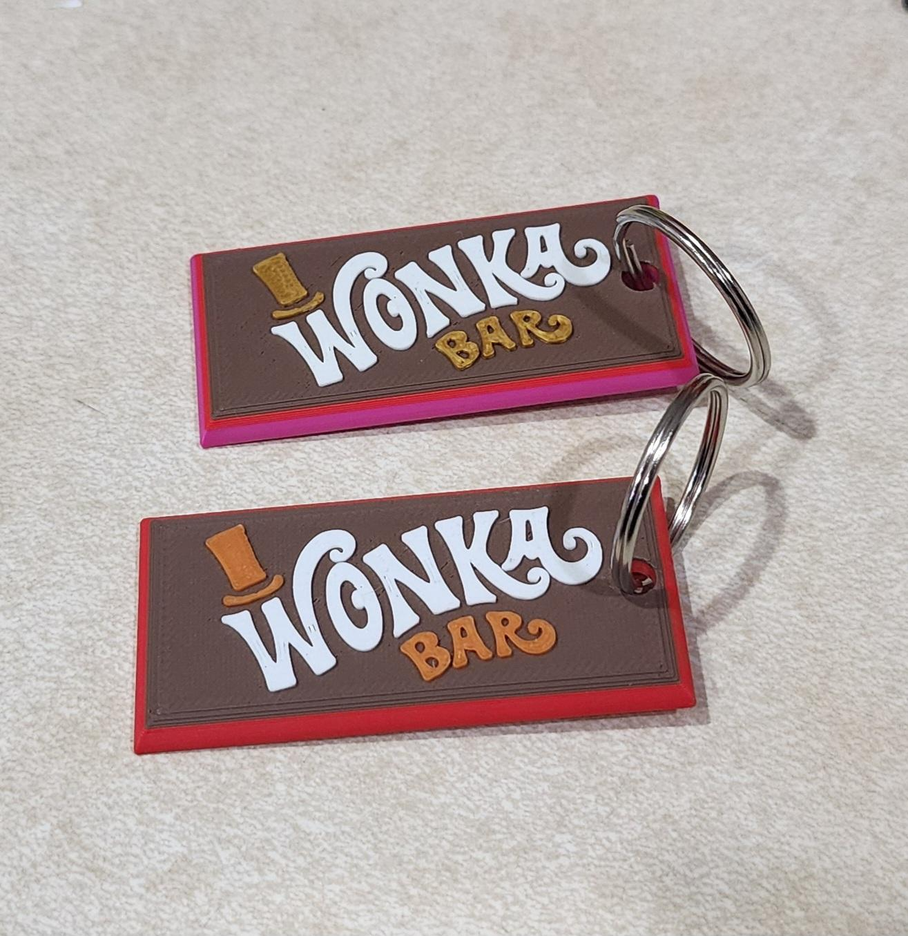 Wonka Bar Key Chain