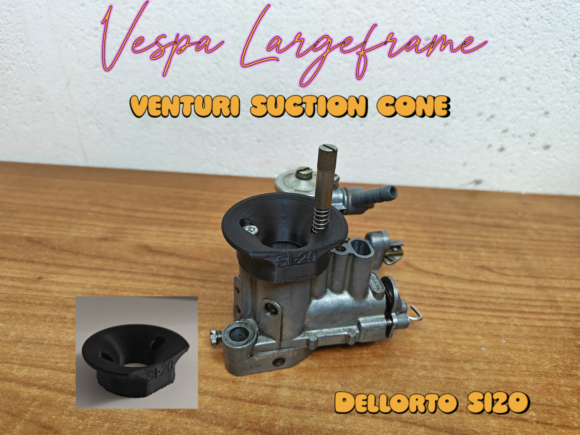 Venturi Dell'Orto SI20 intake cone