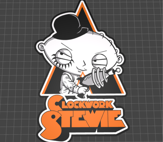 Stewie Clockwork Orange Sign