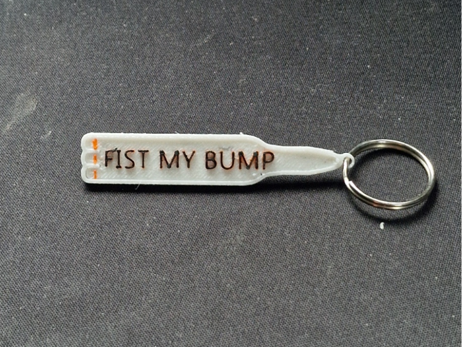 Fist my Bump keychain project Hail Mary Rocket