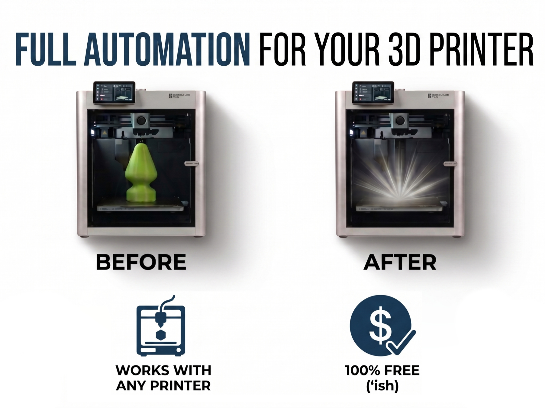 3D Print Automation / Remote Bed Clearing Solution