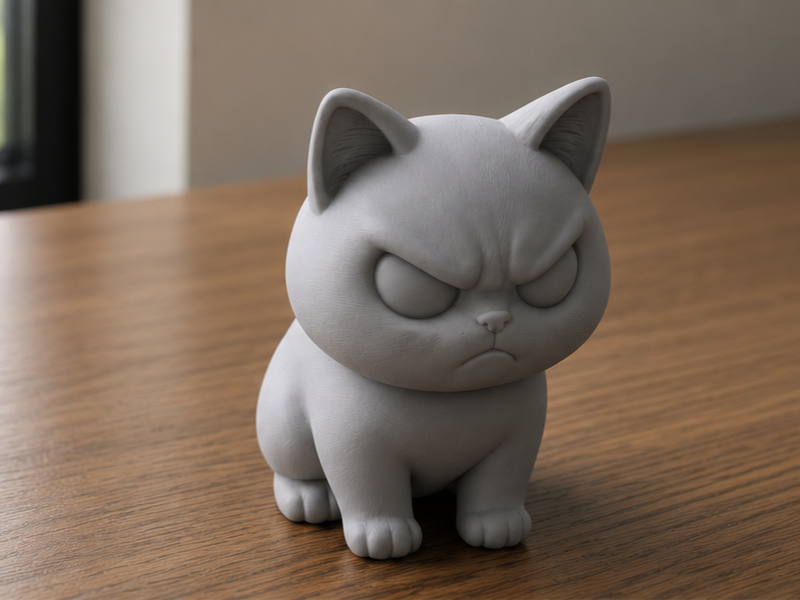 Chibi Grumpy Cat | Cute Collectible Desk Companion