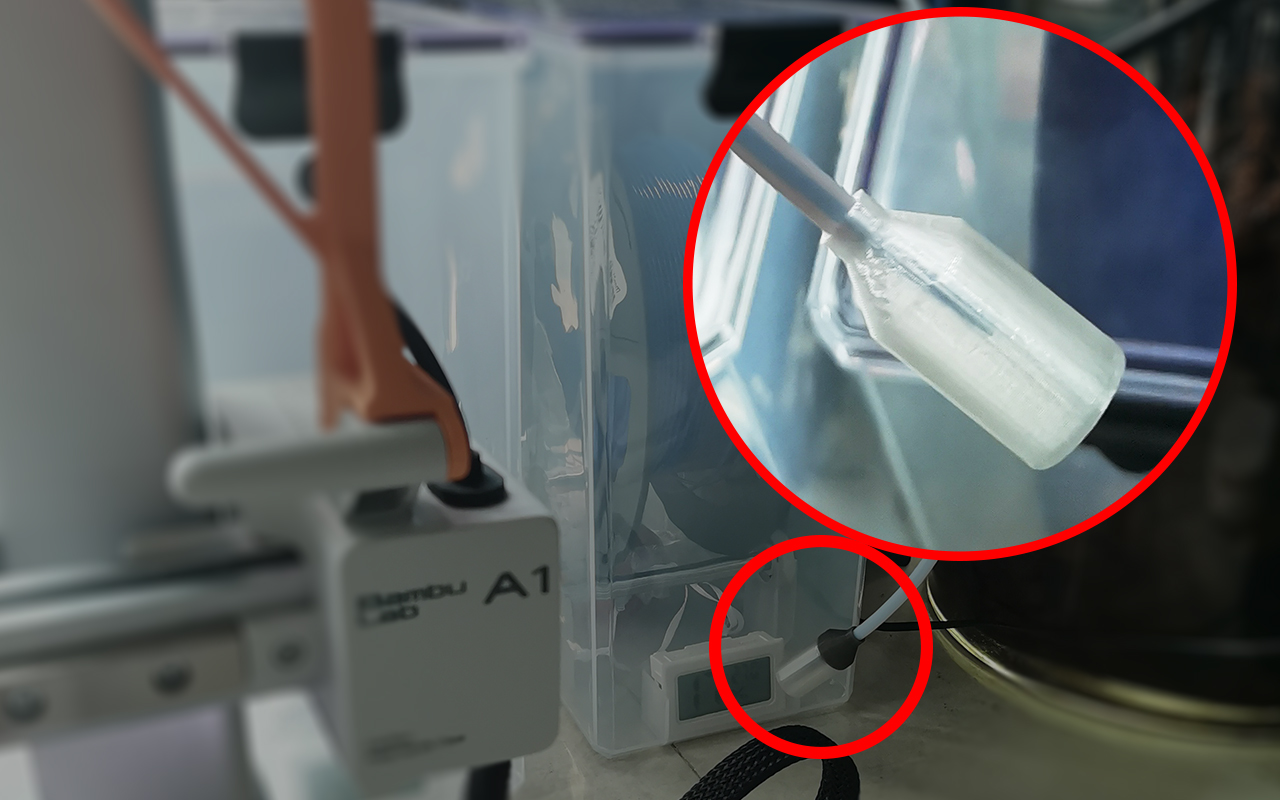 Sealing of the outlet of the drying oven