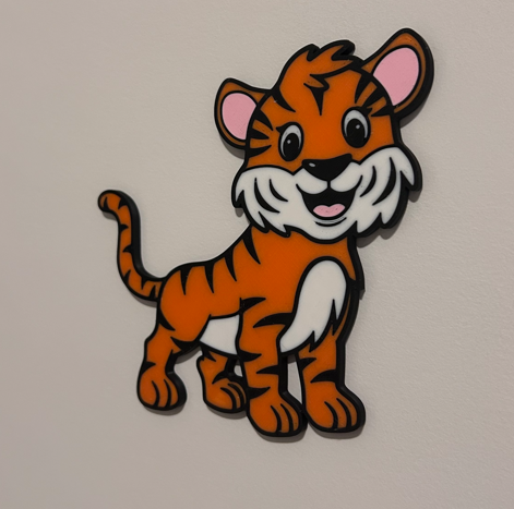 Cute Tiger Wall Decor for Nursery/Child Room