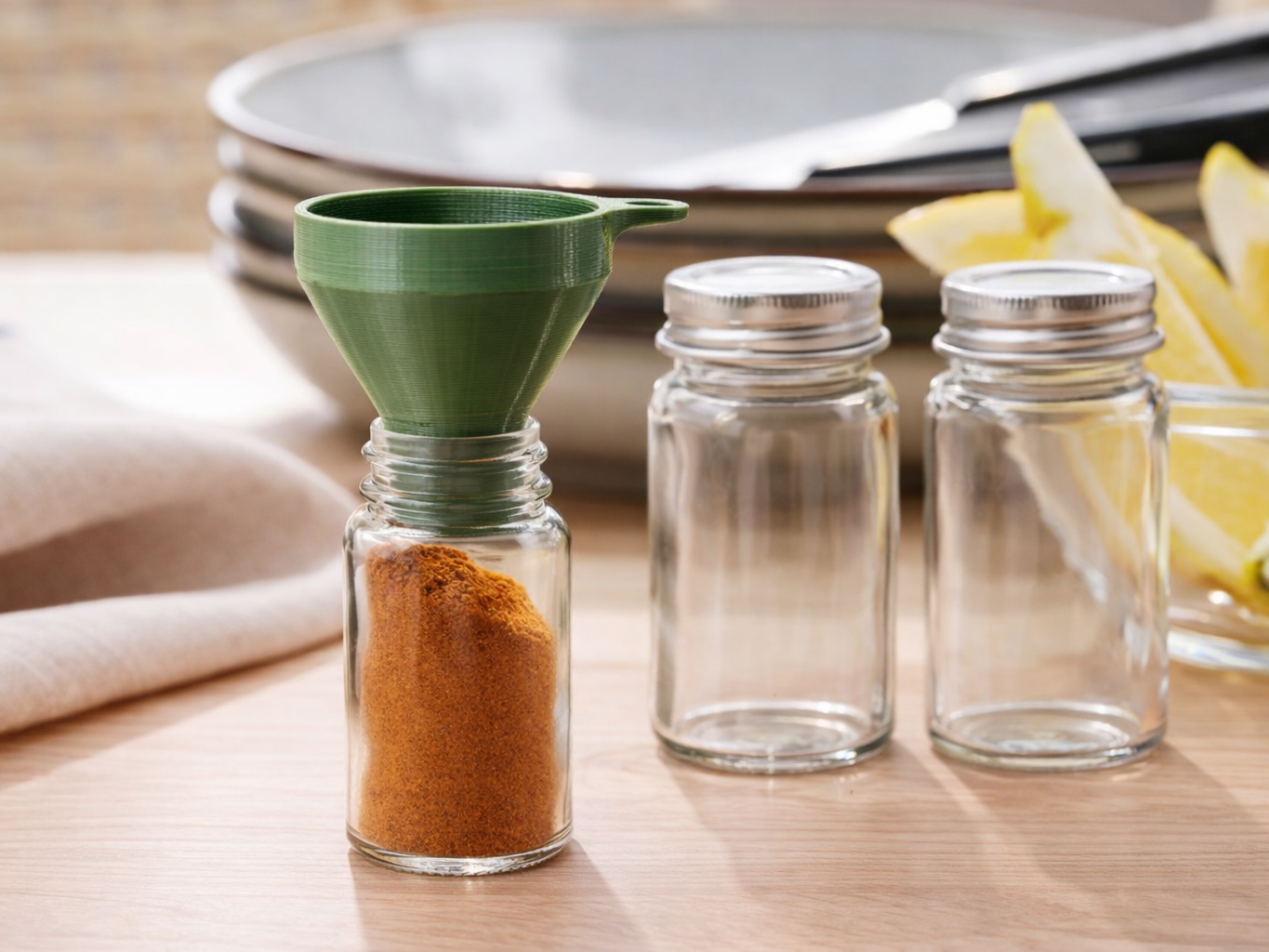 Funnel for IKEA GULDFISK & CITRONHAJ Spice Jars #2