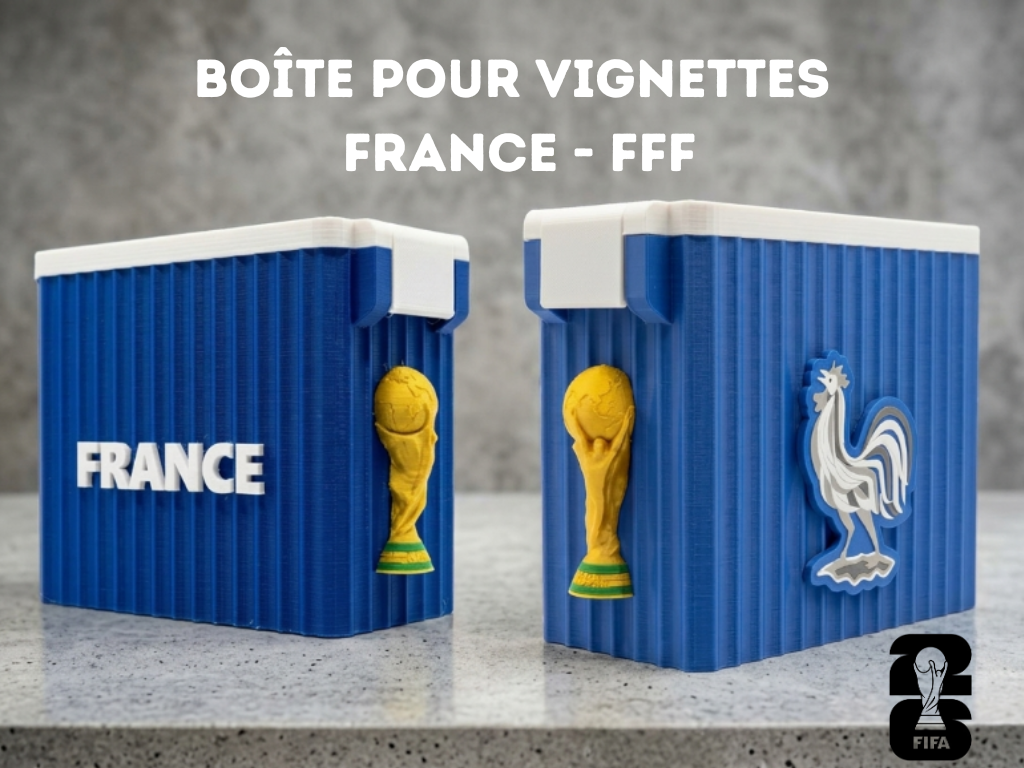 Boîte pour vignettes Album Coupe du Monde 2026 FFF