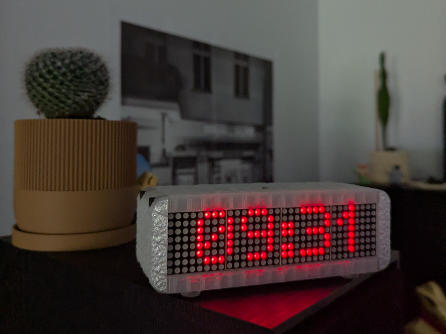 LED Matrix Desk Clock