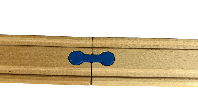Connecting part for wooden train tracks (suitable Brio)