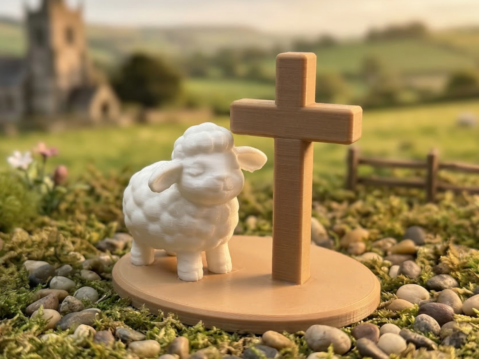 Sheep and the Cross of Christ