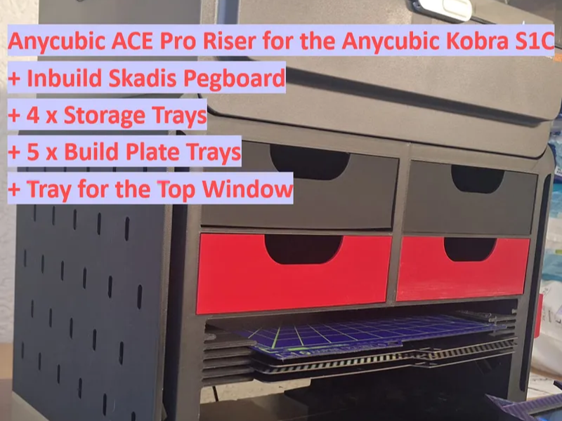 Anycubic ACE Pro Riser for the Anycubic Kobra S1C