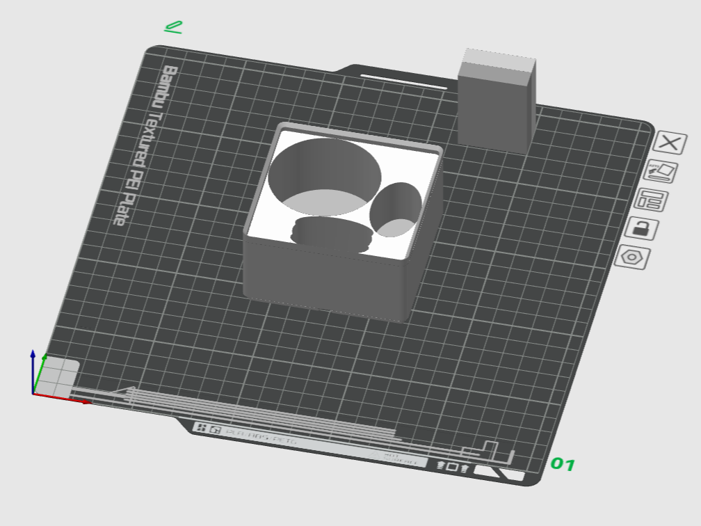 Gridfinity MK3 Sekundenkleber und Aktivator Halter