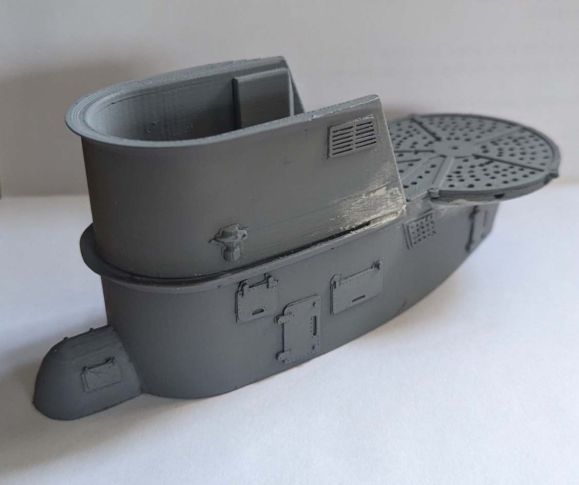 U-Boat Conning Tower 1:72 scale