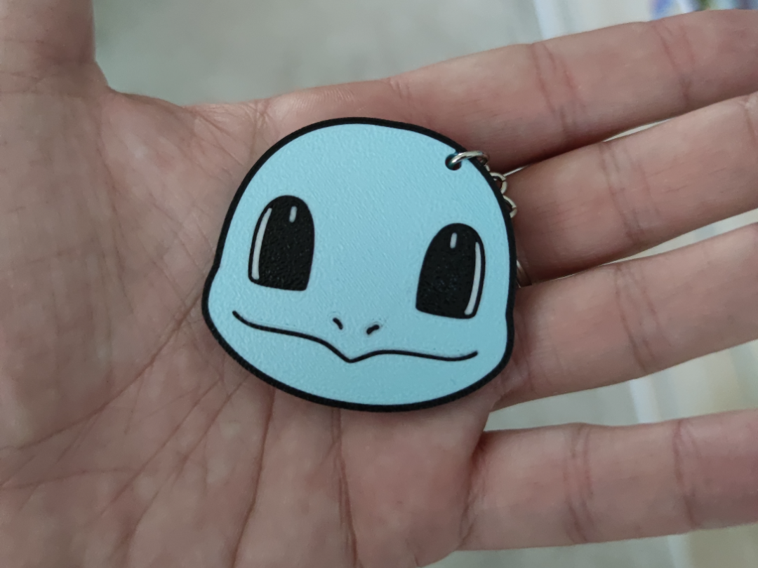 Squirtle 3D Face Keychains