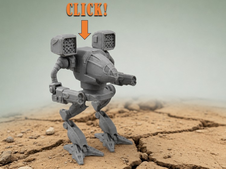Battltech Inspired Fidget Clicker - ClickCat!