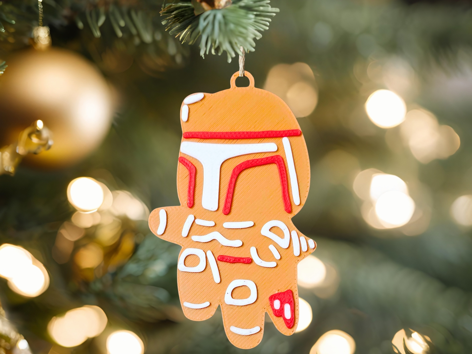 Star Wars Gingerbread Ornament Boba Fett