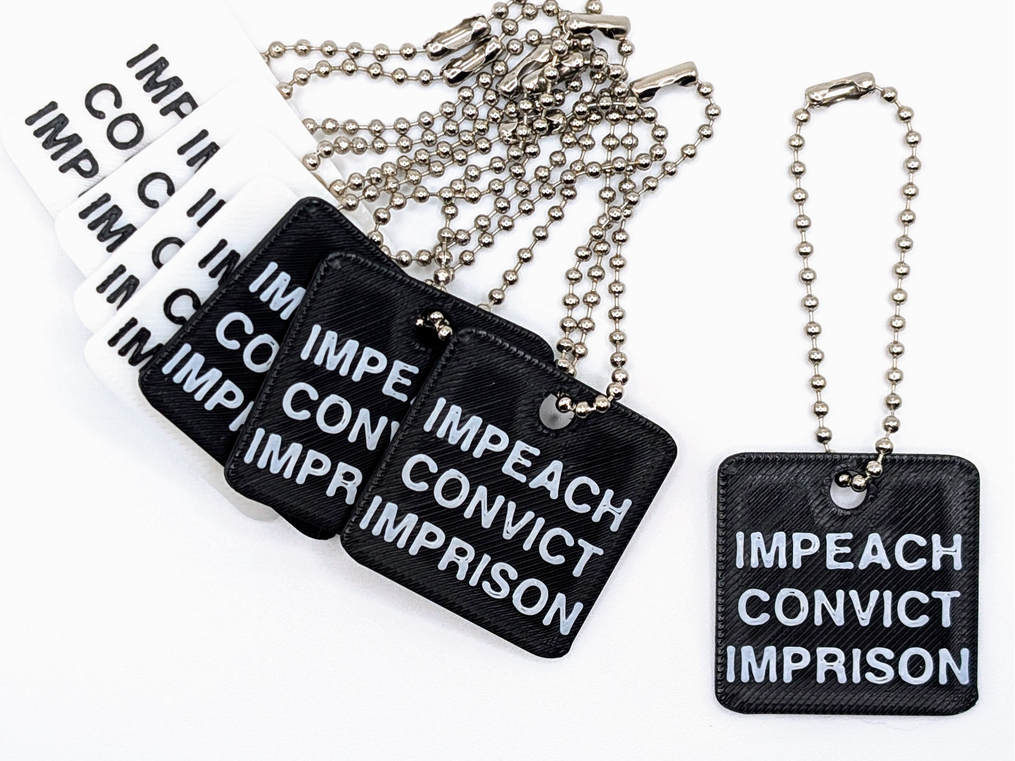 Impeach, Convict, Imprison Keychain