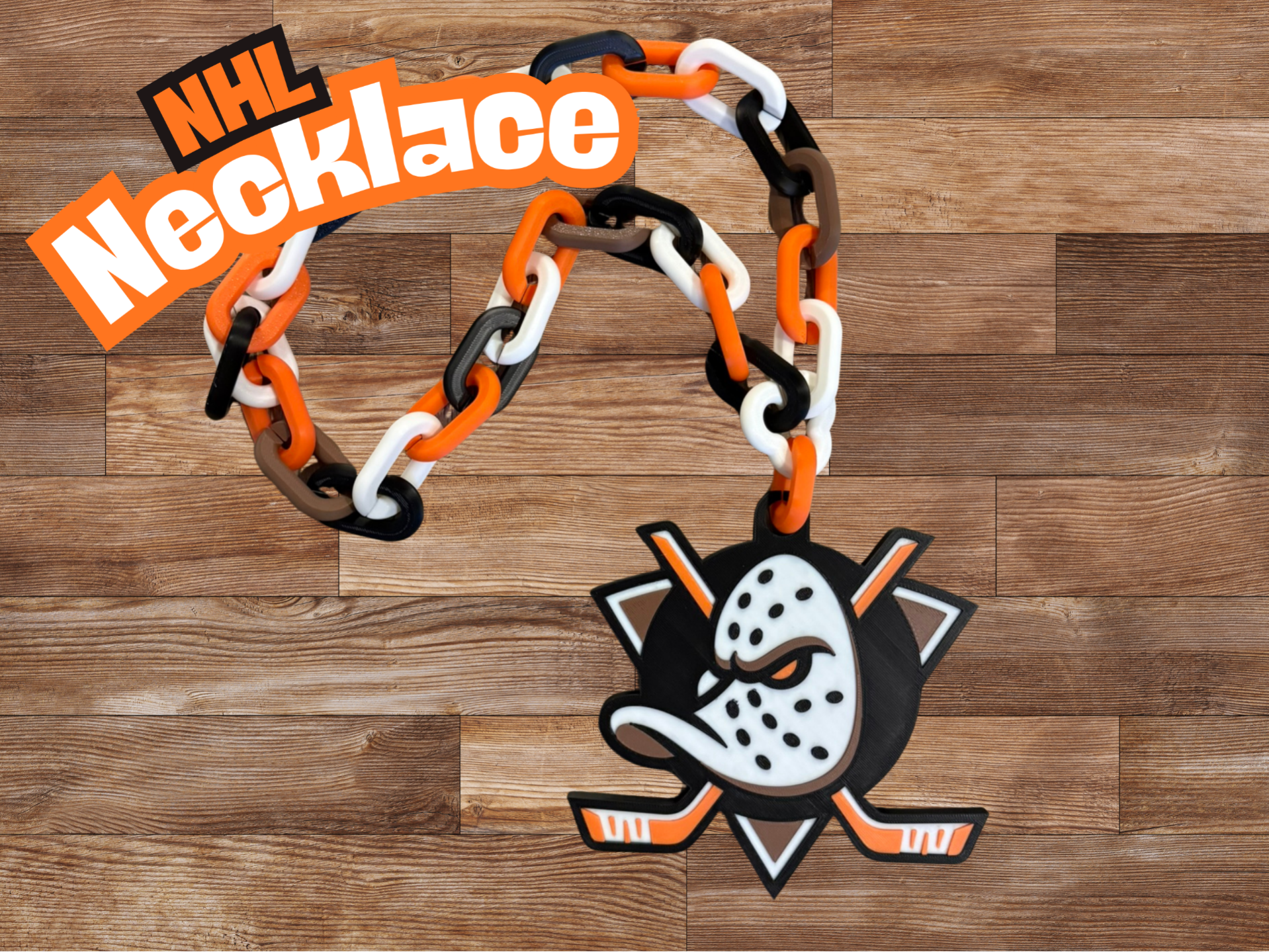 NHL Teams Chain Necklace - Anaheim Ducks