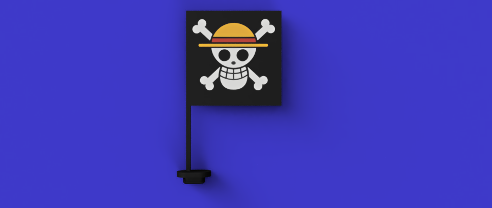 One Piece Straw Hat Flag cover hole P1S - P1P - P1