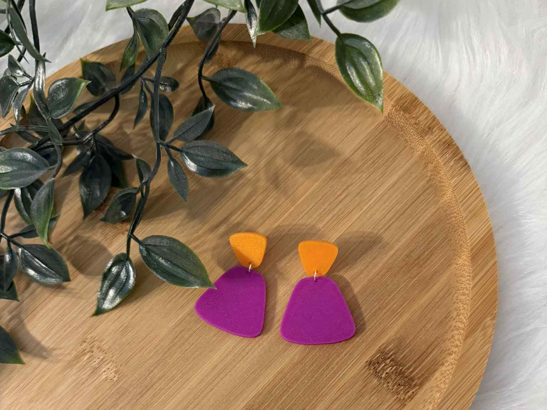 Boucle d'oreille géométrique