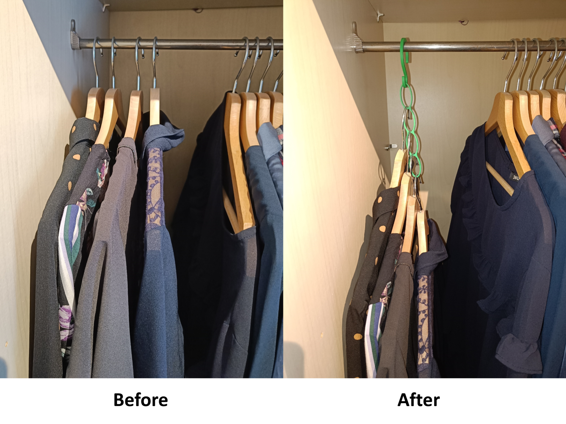 Spacesaving 4-in-1 Clothes Hanger