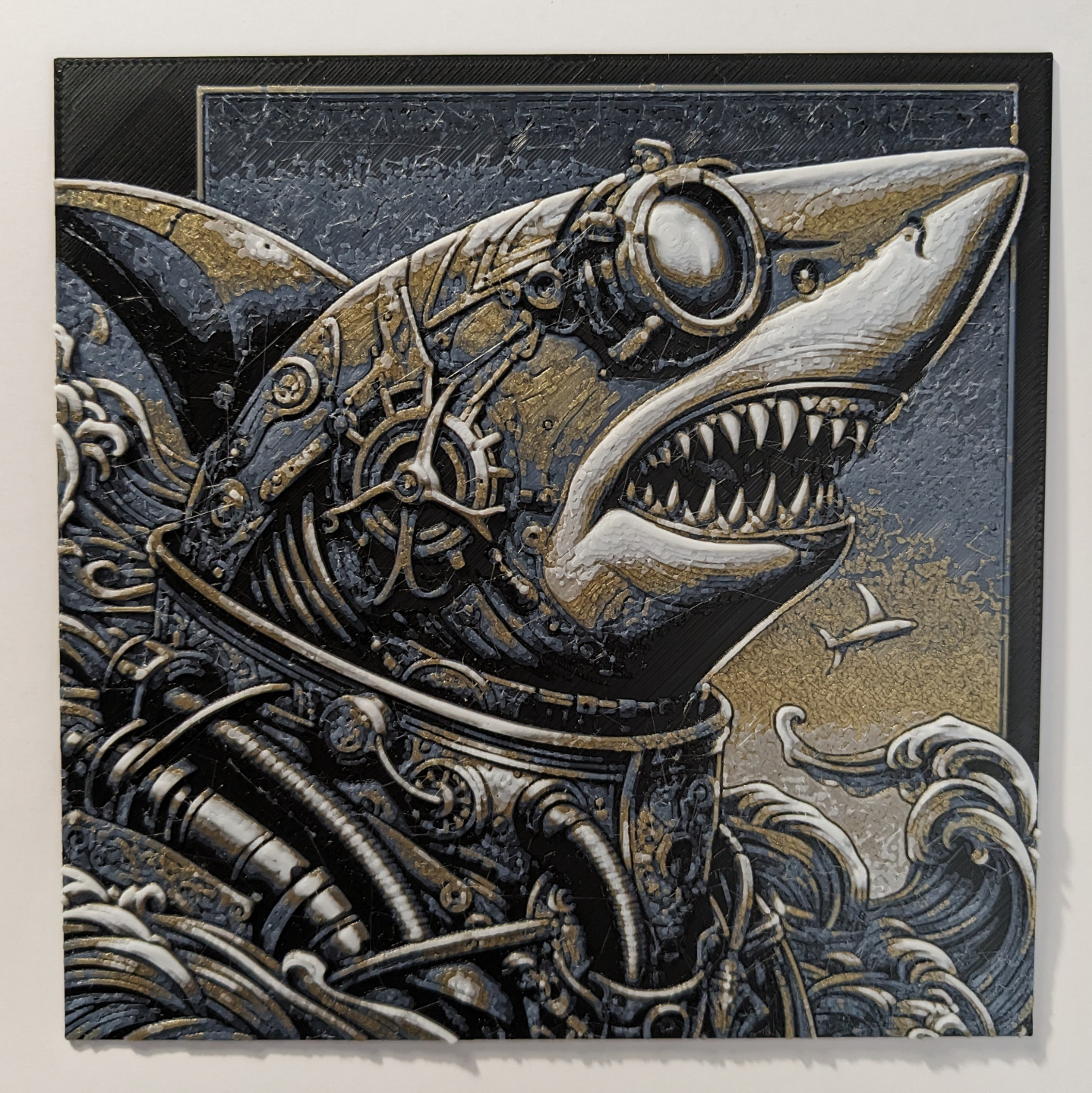 Steampunk Shark - HueForge print