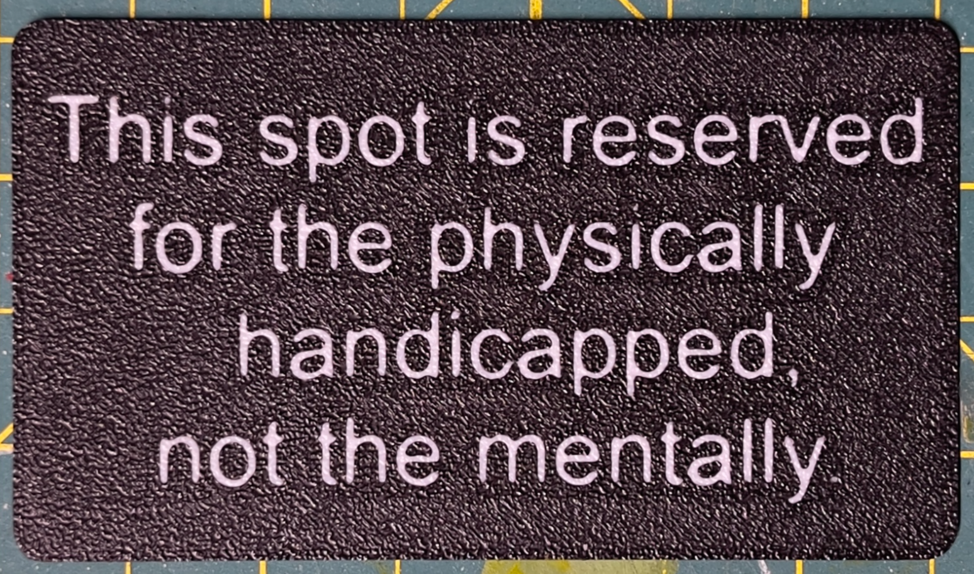 Handicapped Parking Card