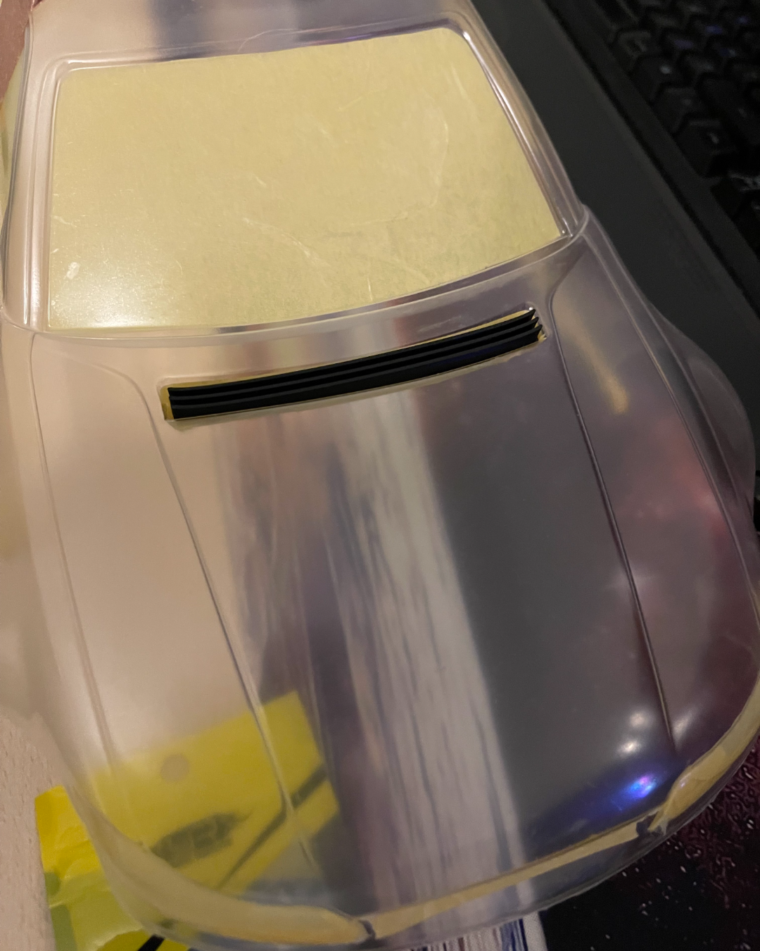 Hood vent for rc drift