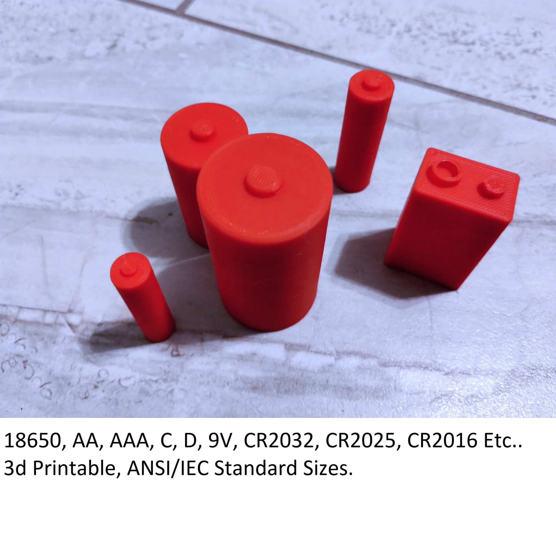 3d Printable Battery Blanks