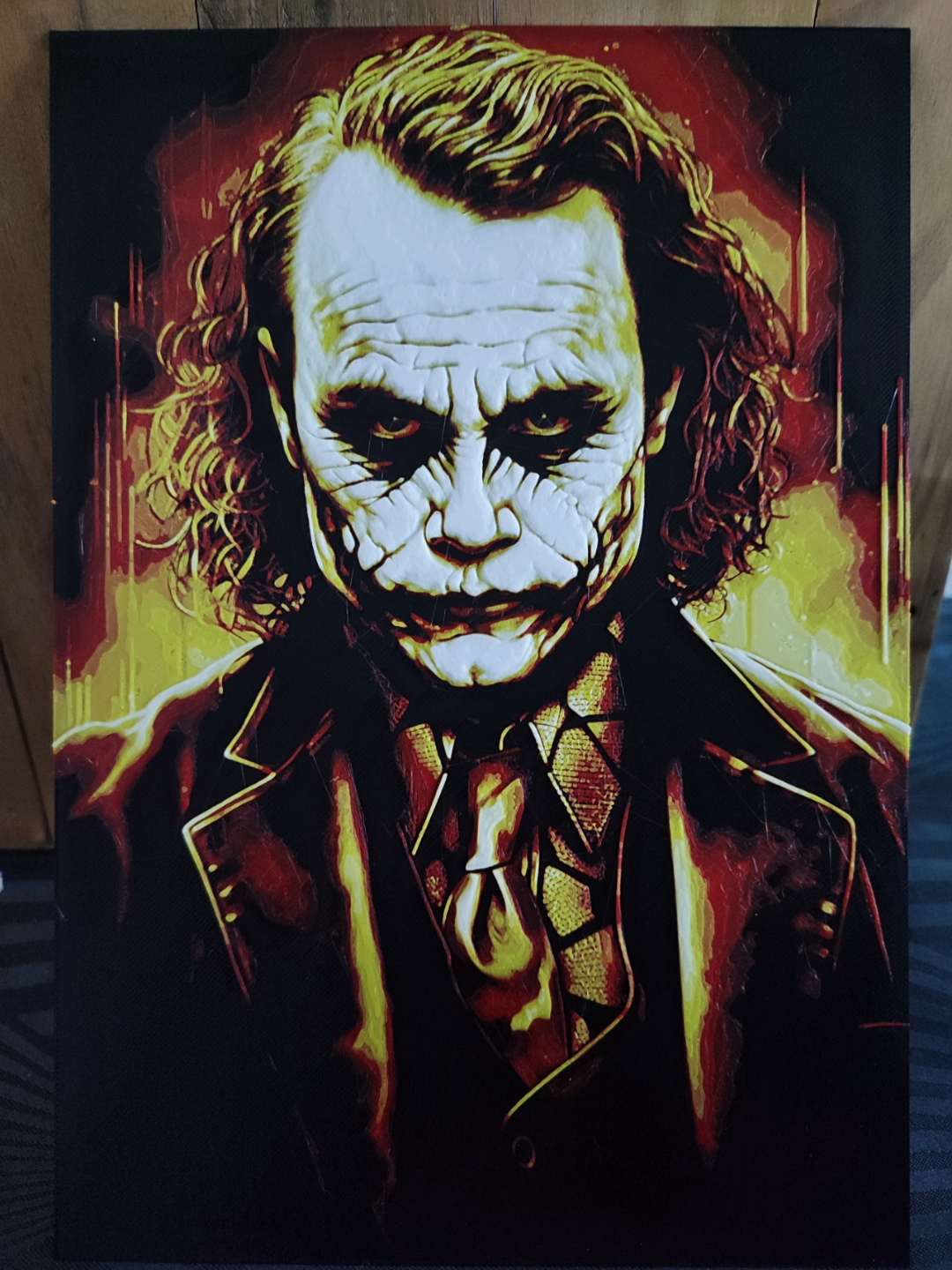 4-color HueForge Joker DC Comics Batman Heath Ledger