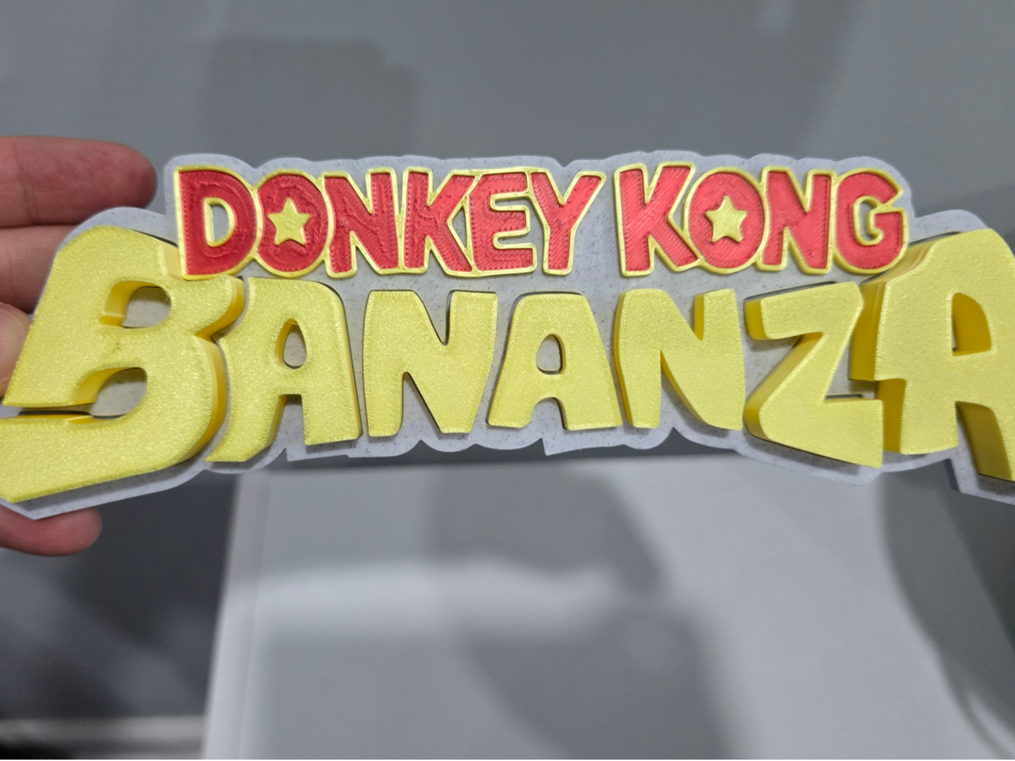 Donkey Kong Bananza Logo - 2D with3D letters