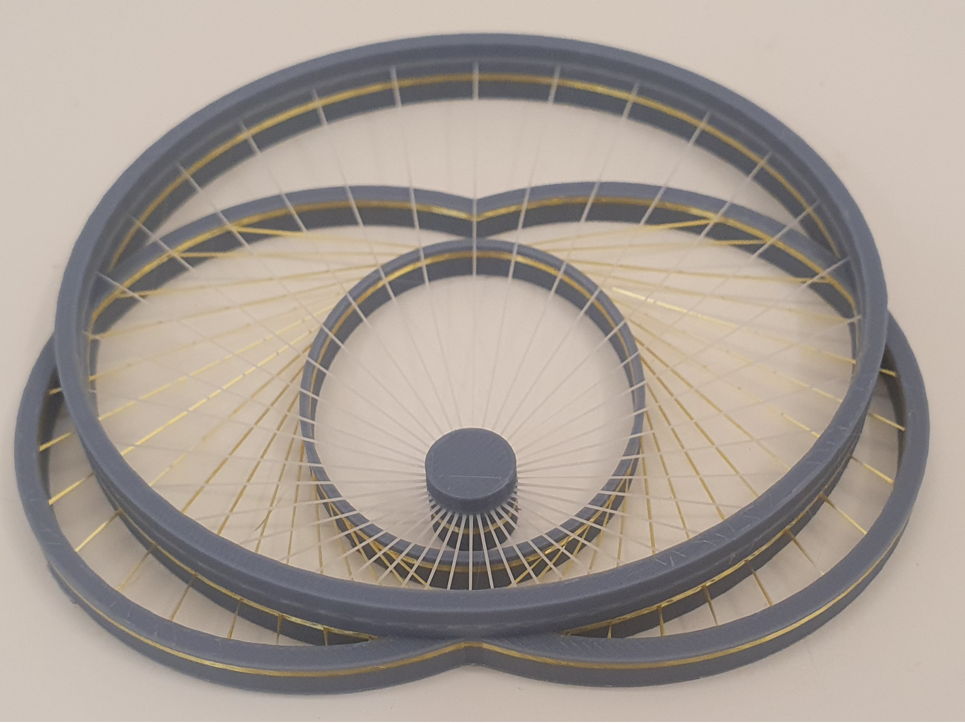 Feynman Motion of Planets Around Star - String Art