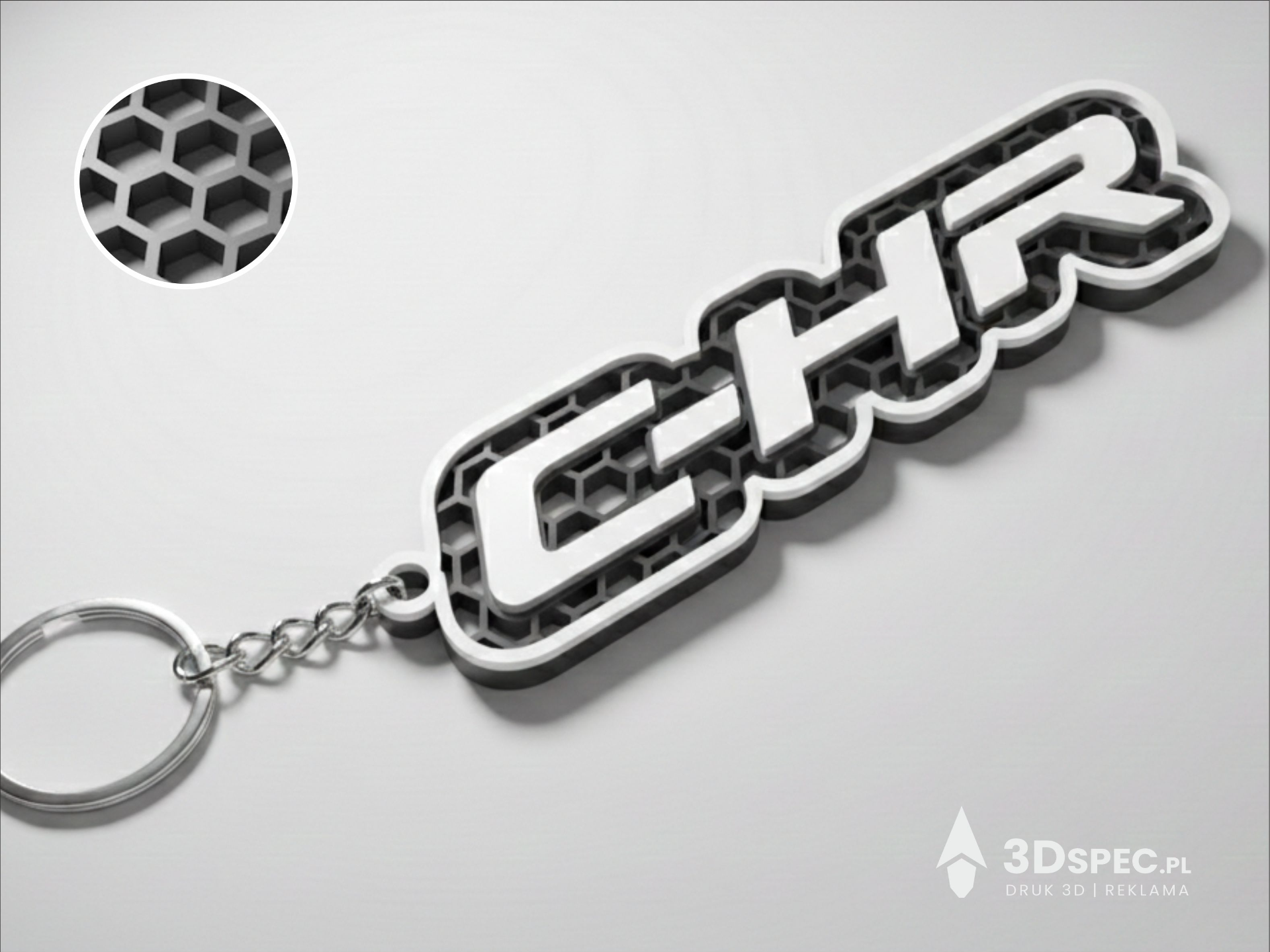 Toyota C-HR logo keychain
