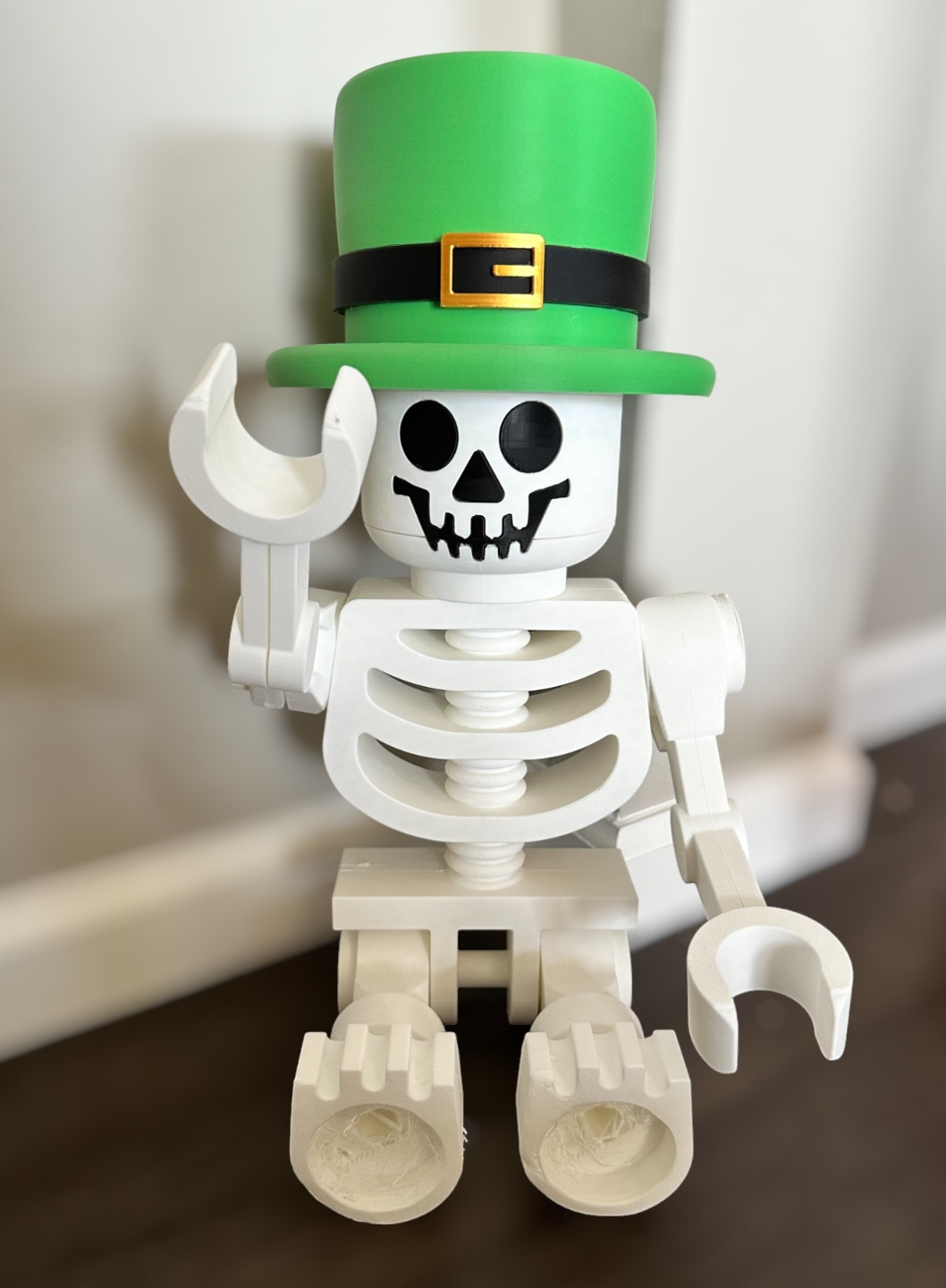 Leprechaun Hat for Mega Brick Skeleton