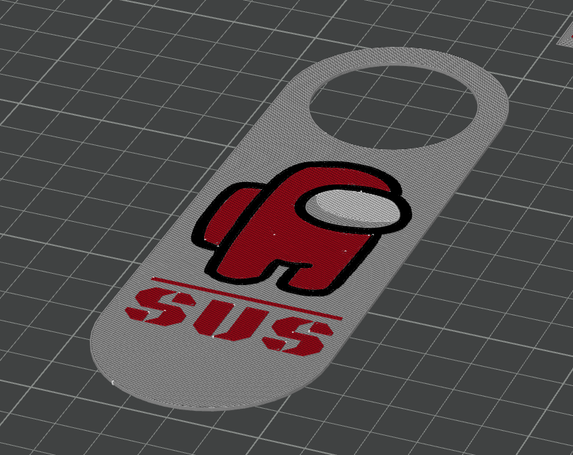 SUS - AMONG US - DOOR SIGN